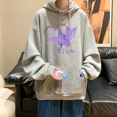 Meeste vabaaja kapuutsiga dressipluus - mitut värvi