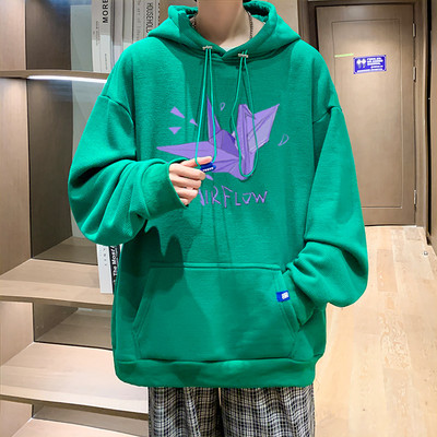 Meeste vabaaja kapuutsiga dressipluus - mitut värvi