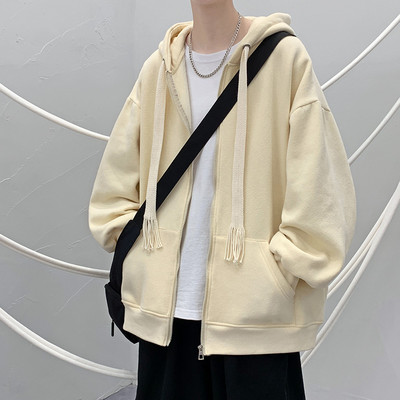 Νέο μοντέλο ανδρικό φούτερ με κορδόνια και φερμουάρ