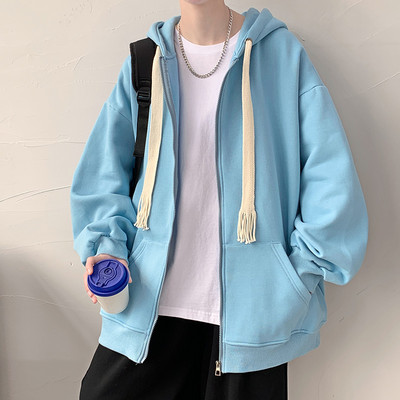 Νέο μοντέλο ανδρικό φούτερ με κορδόνια και φερμουάρ