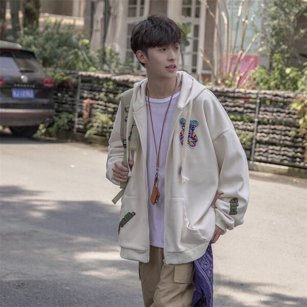 Vyriški megztiniai su gobtuvu su užtrauktuku