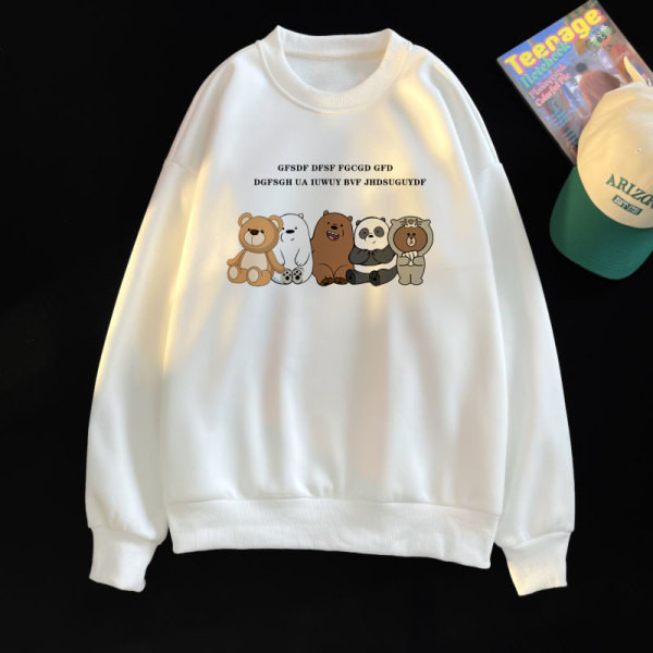 Ανδρικό φθινοπωρινό φούτερ με οβάλ λαιμόκοψη και στάμπα