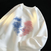 Ανδρικό φούτερ με απλικέ καρδιά