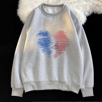 Ανδρικό φούτερ με απλικέ καρδιά