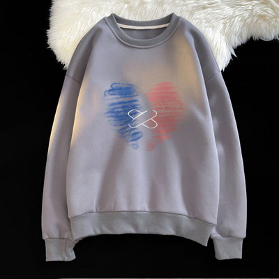 Ανδρικό φούτερ με απλικέ καρδιά