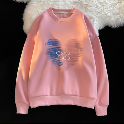 Ανδρικό φούτερ με απλικέ καρδιά