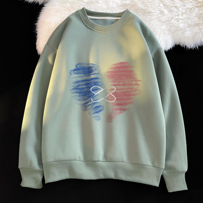 Ανδρικό φούτερ με απλικέ καρδιά