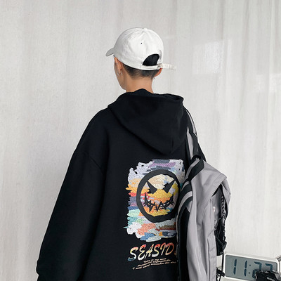 Meeste dressipluusid - kapuutsiga ja trükiga