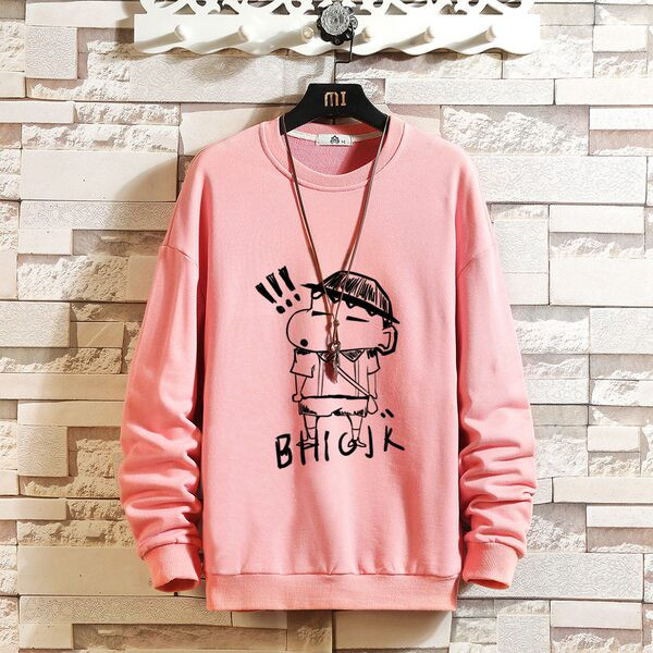 Meeste dressipluus ovaalse kaelusega, pealdisega ja aplikatsiooniga