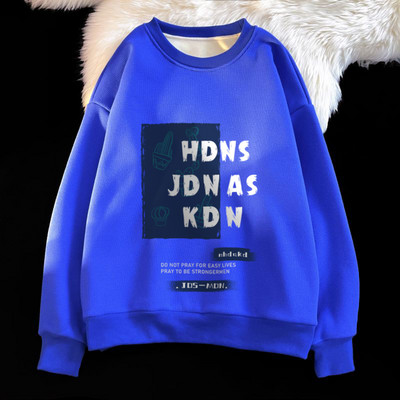 Vyriški megztiniai su dekoratyviniu užrašu plačiu raštu