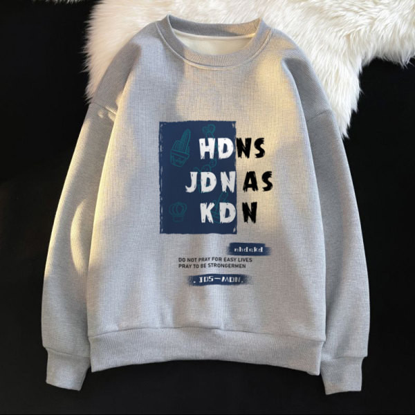 Vyriški megztiniai su dekoratyviniu užrašu plačiu raštu