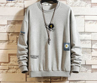 Ανδρικό πουλόβερ casual με οβάλ γιακά σε διάφορα χρώματα