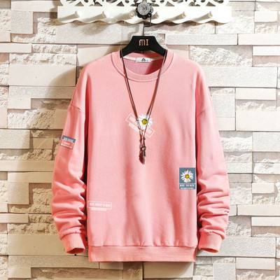 Ανδρικό πουλόβερ casual με οβάλ γιακά σε διάφορα χρώματα