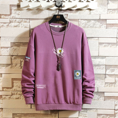 Ανδρικό πουλόβερ casual με οβάλ γιακά σε διάφορα χρώματα