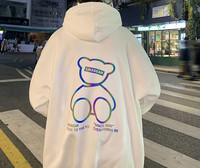 Meeste avar kapuutsiga dressipluus seljatrükiga