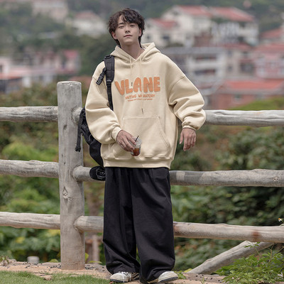 Αθλητικό ανδρικό φούτερ με στάμπα επιγραφή - τρία χρώματα