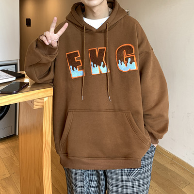 Σπορ ανδρικό φούτερ με επιγραφή - τρία χρώματα