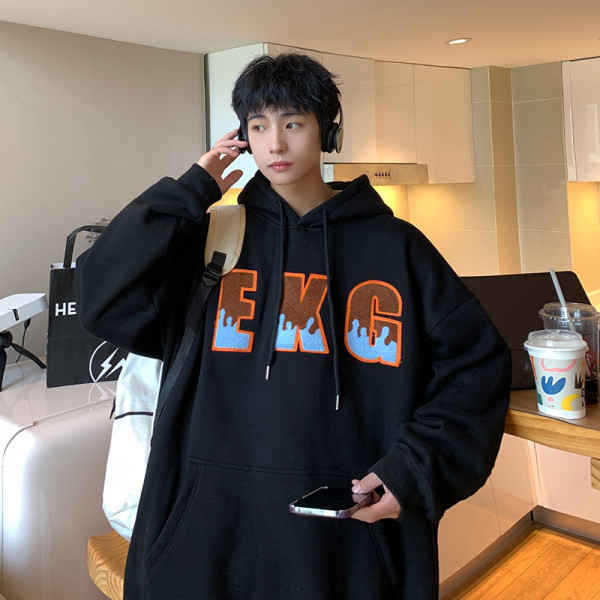 Σπορ ανδρικό φούτερ με επιγραφή - τρία χρώματα