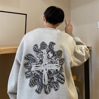 Vyriška laisvalaikio palaidinė apvaliu kaklu