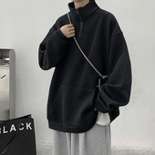 Uue mudeli kõrge polo krae ja lukuga meeste dressipluus