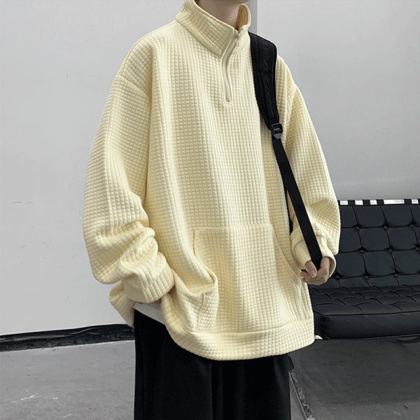 Uue mudeli kõrge polo krae ja lukuga meeste dressipluus