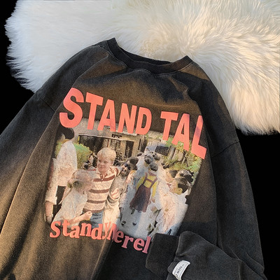 Férfi pulóver színes dekoratív mintával