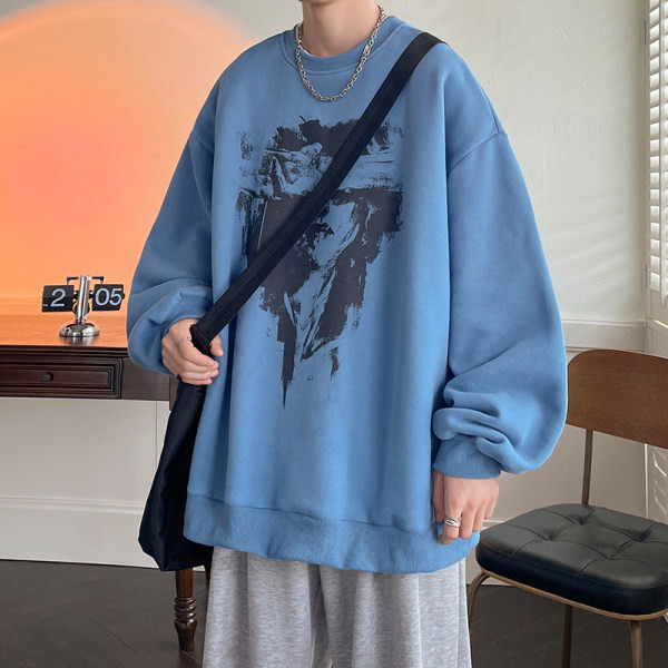 Vyriškas megztinis su trijų spalvų raštu