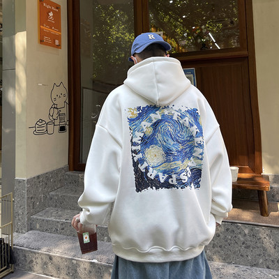 Dviejų spalvų vyriški megztiniai su gėlių raštu