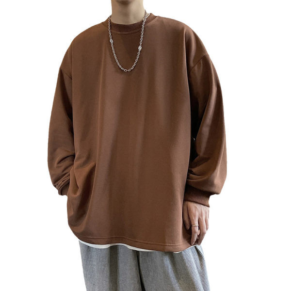 Κλασικό μοντέλο ανδρικού φούτερ με οβάλ λαιμόκοψη