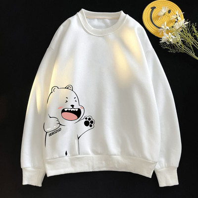 Új mintás, nyomott pamut pulóver férfiaknak