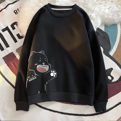 Új mintás, nyomott pamut pulóver férfiaknak