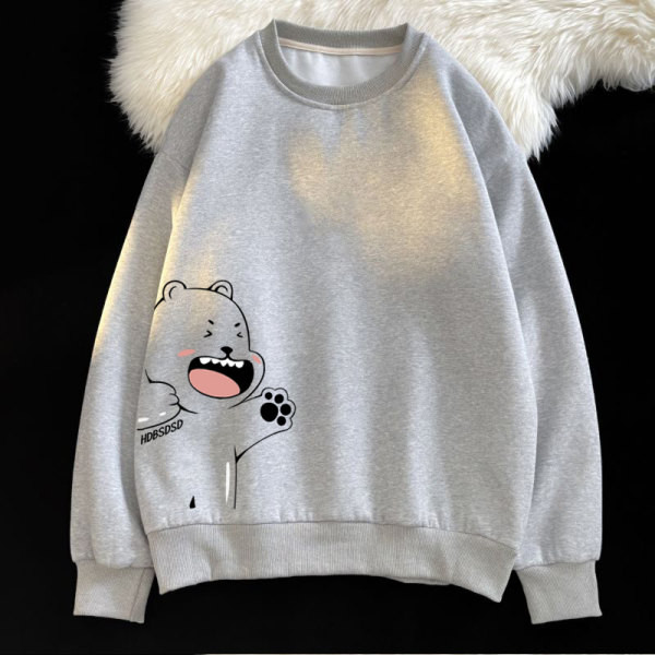 Új mintás, nyomott pamut pulóver férfiaknak