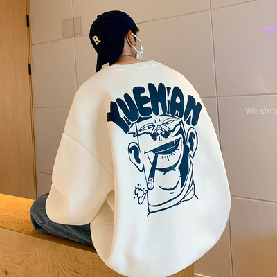 Ανδρικά φούτερ - ένα νέο χαλαρό μοντέλο με οβάλ λαιμόκοψη