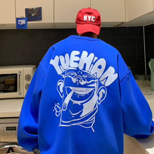 Ανδρικά φούτερ - ένα νέο χαλαρό μοντέλο με οβάλ λαιμόκοψη