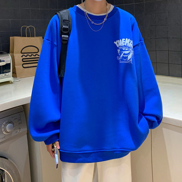 Ανδρικά φούτερ - ένα νέο χαλαρό μοντέλο με οβάλ λαιμόκοψη