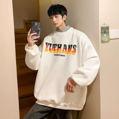 Casual ανδρικό φούτερ με πολύχρωμο 3D print