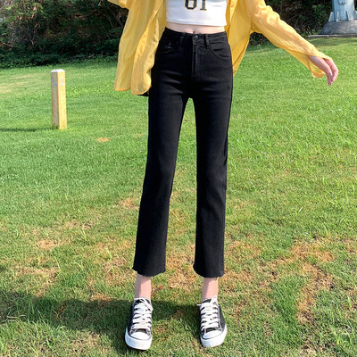 Naiste mustad kitsad teksad