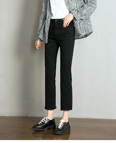 Γυναικεία Μόδα Φθινοπωρινό τζιν ίσιο πόδι