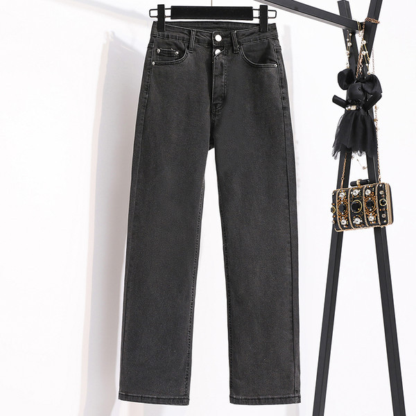 Nauji moteriški džinsai aukštu liemeniu