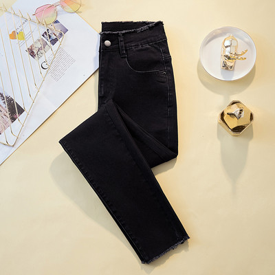 Γυναικείο ελαστικό τζιν με σκισμένα μοτίβα