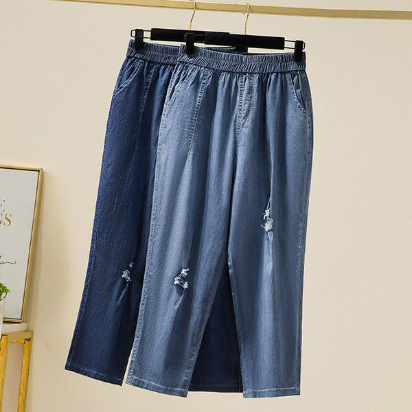 Rebenenud mustriga naiste vabaaja teksad