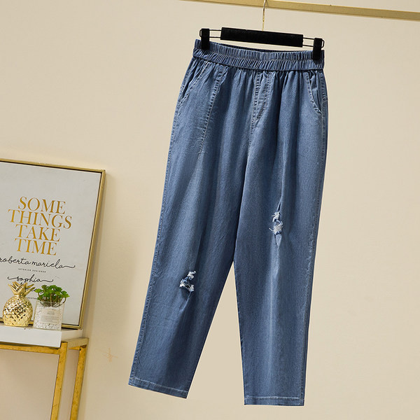 Rebenenud mustriga naiste vabaaja teksad