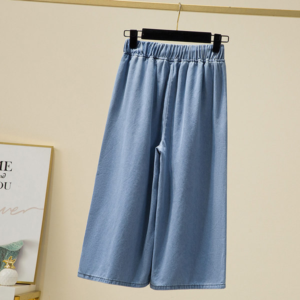 Új alkalmi női farmer fűzővel és zsebbel