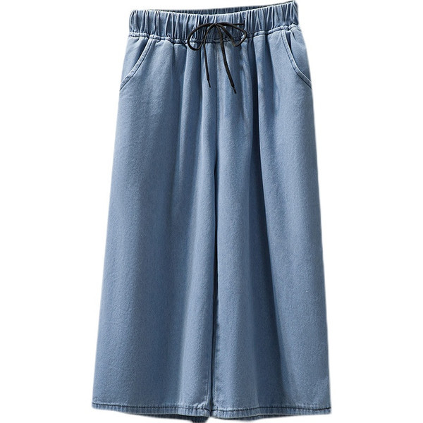 Új alkalmi női farmer fűzővel és zsebbel