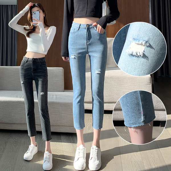 Naiste vabaaja teksad, pikkusega 9/10