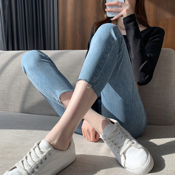 Naiste vabaaja teksad, pikkusega 9/10