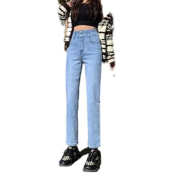 Νέο μοντέλο γυναικείο τζιν με ψηλόμεσο - μπλε χρώμα