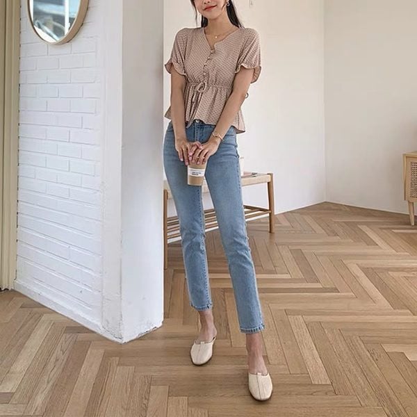 Alkalmi női farmernadrág két színben