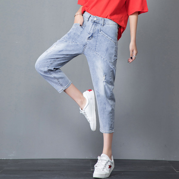 Γυναικείο casual τζιν με τσέπη