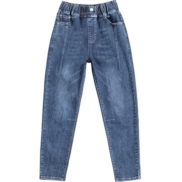 Alkalmi női farmer magas derékkal - kék és fekete színben